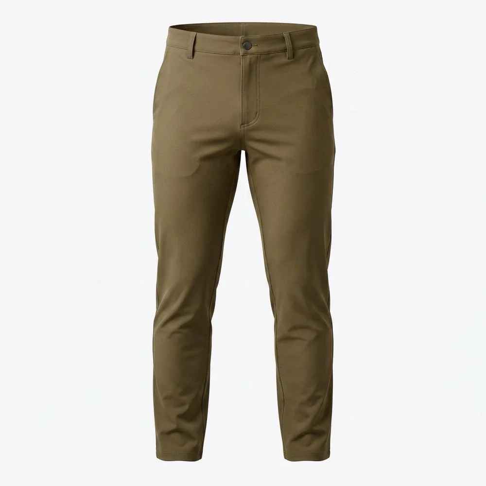 LULULEMON 34x28 Pants Mens Olive Brown ABC Stretch Tech Chino Pants LM5AEVS